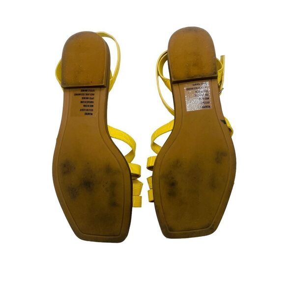 JustFab Yellow Wild & Free Sandals - Size 6.5 - Picture 14 of 16